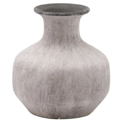 Bloomville Squat Stone Vase