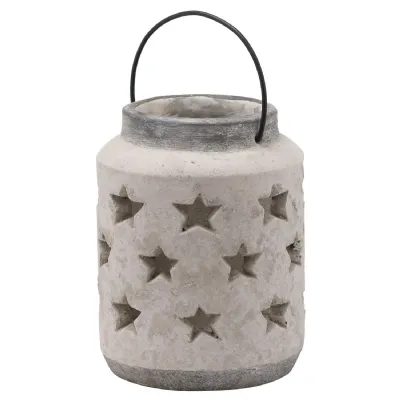 Bloomville Large Stone Star Lantern