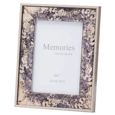 Silver Foil Metallic 5X7 Frame