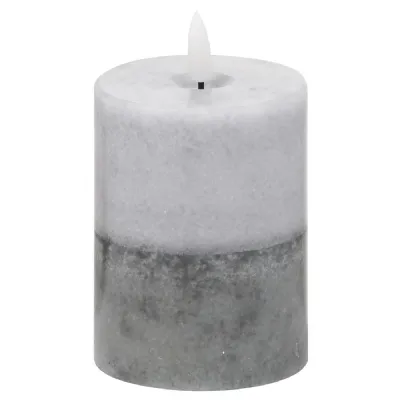 Luxe Collection Natural Glow 3x4 Stone LED Candle