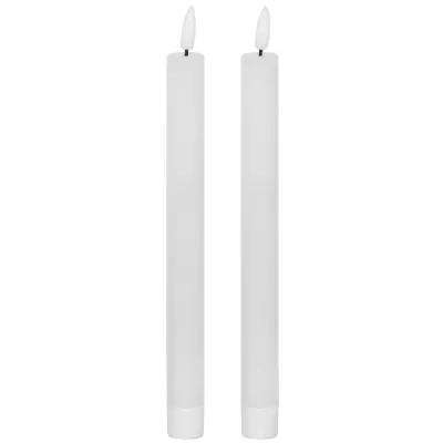 Natural Glow S 2 White LED Dinner Candles