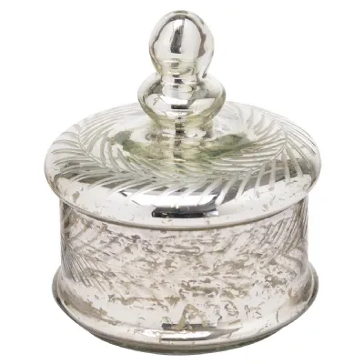 Silver Foil Effect Small Trinket Jar
