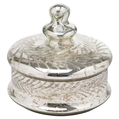 Silver Foil Effect Large Trinket Jar