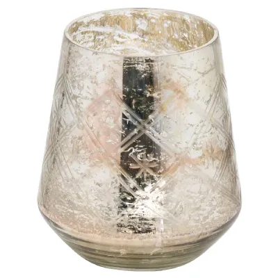 Large Silver Foil Decorative Vase