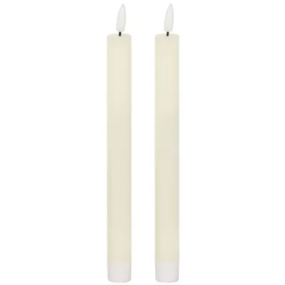 Natural Glow S 2 Ivory LED Dinner Candles