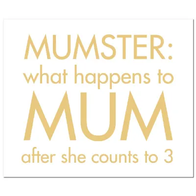 What Happens To Mum After She Gold Foil Funny Plaque