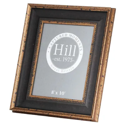 Black And Antique Gold Beaded 8X10 Photo Frame
