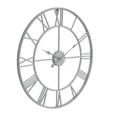 Grey Skeleton Outdoor Wall Clock