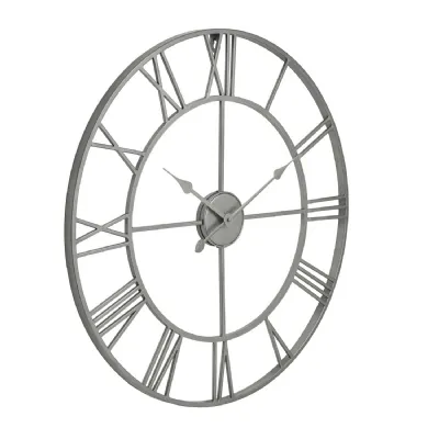 Silver Skeleton Wall Clock