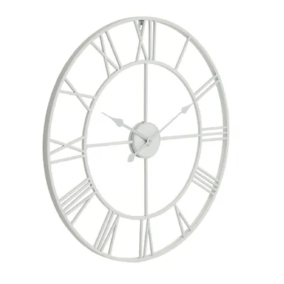White Skeleton Outdoor Wall Clock