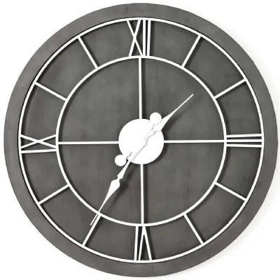 Williston Grey Wall Clock