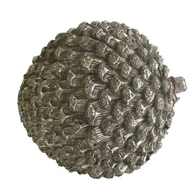 Small Silver Pinecone