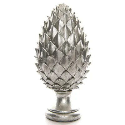 Silver Pinecone Finial Ornament