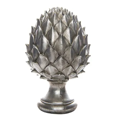 Large Silver Pinecone Finial