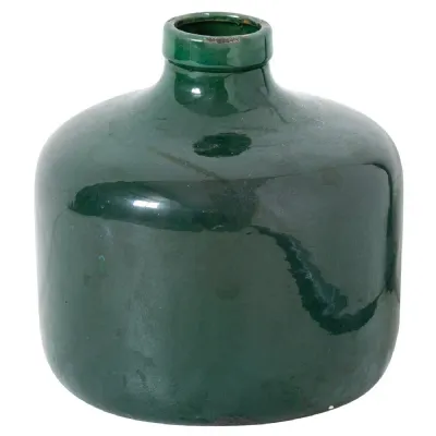 Garda Emerald Glazed Chive Vase