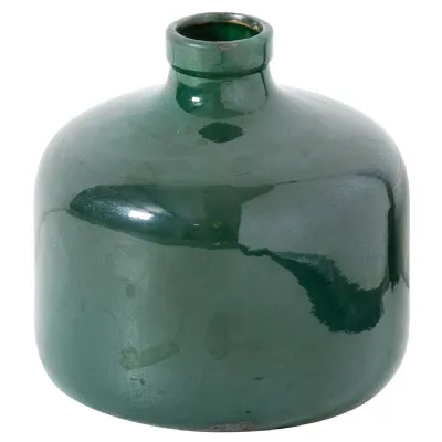 Green Handcrafted Glazed Vase