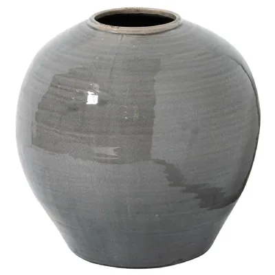 Grey Glazed Vase