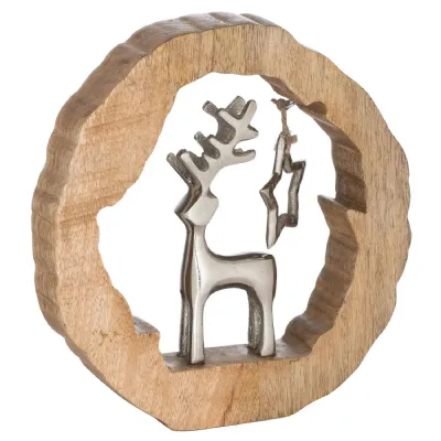 Root Star And Stag Ornament