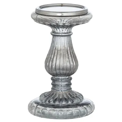 Smoked Midnight Small Candle Pillar