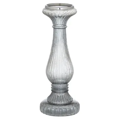 Smoked Midnight Large Candle Pillar