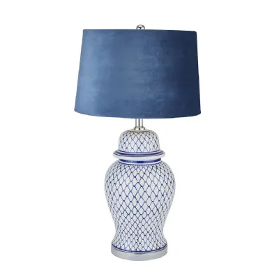 Blue And White Ginger Jar Table Lamp