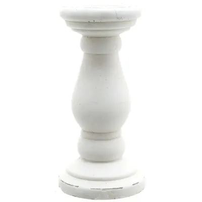 Matt White Ceramic Candle Holder