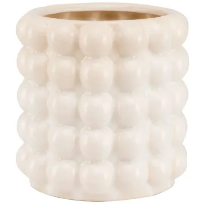 Seville Collection Large Cream Bubble Planter