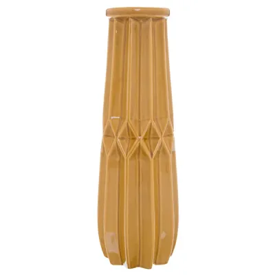 Seville Collection Tall Ochre Vase
