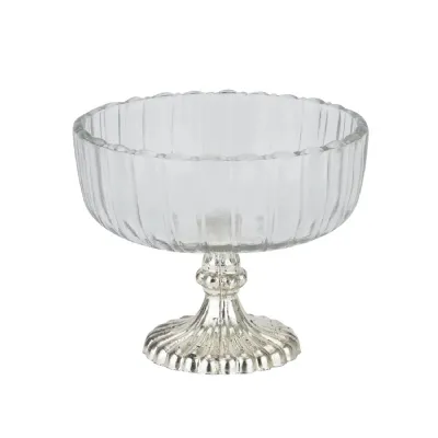 Small Fluted Glass Display Bowl