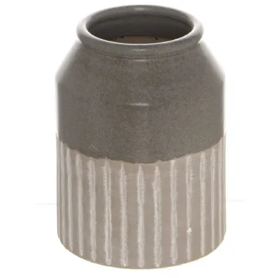 Mason Collection Grey Ceramic Olpe Vase