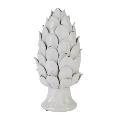 Large Ivory Artichoke Ornament