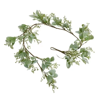 Winter Garland With Lambs Ear And Wax Flower