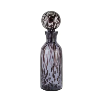 Black Dapple Bottle With Stopper
