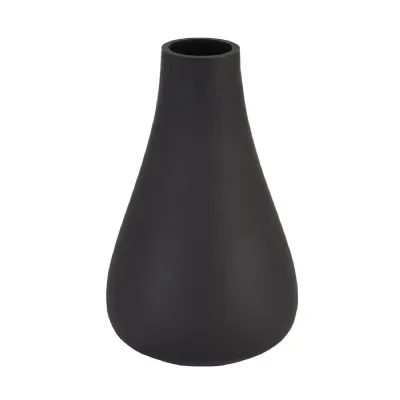 Black Tapered Glass Vase