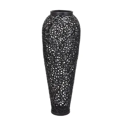 Black Lattice Large Vase
