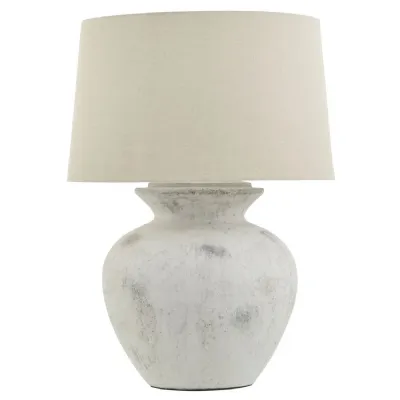 Downton Antique White Table Lamp