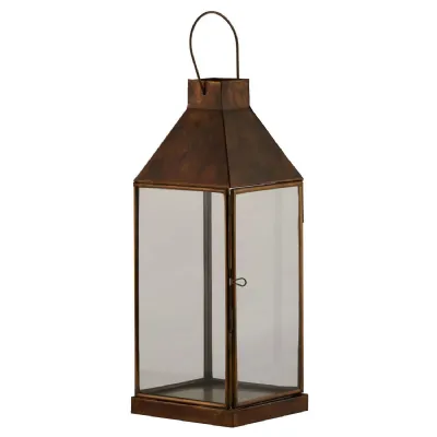 Burnished Brass Small Lantern