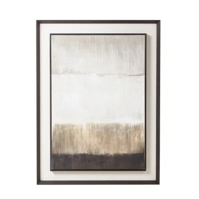 Extra Large Moderno Painting On Linen Mounted In Frame
