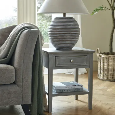 The Serene Collection One Drawer Side Table