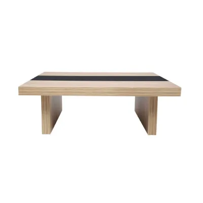Loki Gloss Black Oak Square Coffee Table
