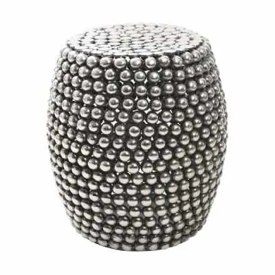 Beaded Iron Stool