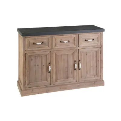 Traditional Fir Wood Sideboard