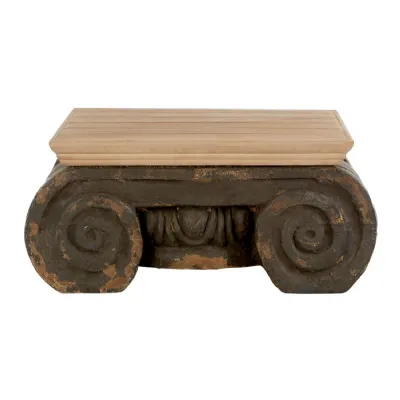 Corinthian Style Grey Eclectic Coffee Table
