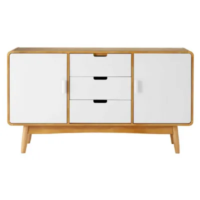 Scandi Style 2 Door 3 Drawer White Sideboard