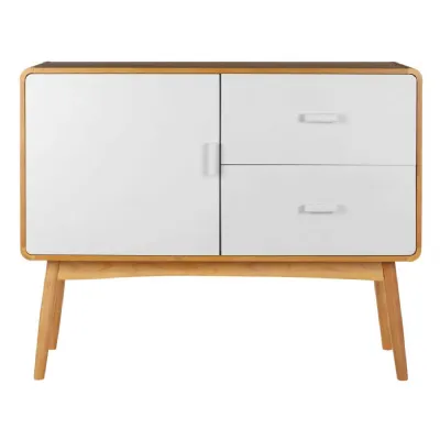 Small White Contemporary Scandi Style Sideboard