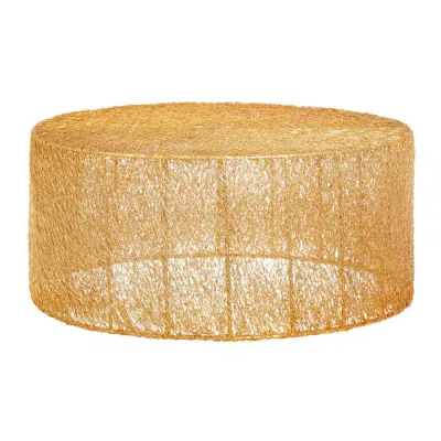 Gold Strand Eclectic Circular Coffee Table
