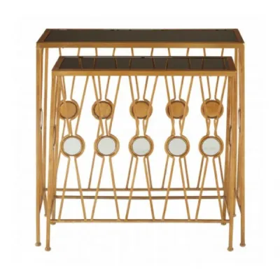 Set of 2 Deco Style Consoles