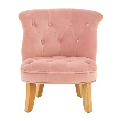Upholstered Pink Kids Chair