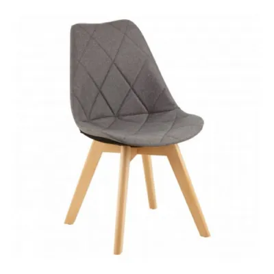Modern Grey Diamond Dining Chair