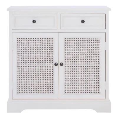 White Shaker Style Two Door Two Drawer Sideboard